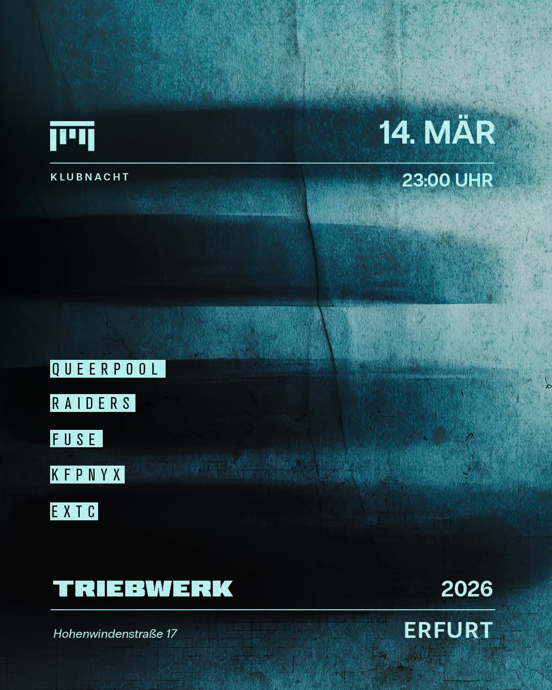 Plakat — Triebwerk 14. März 2026